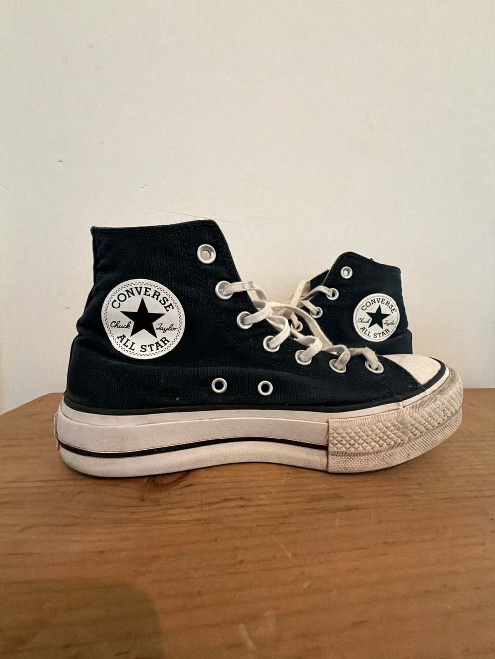 Converse Chuck Taylor All Star Lift Platform High Top Sneakers in Black